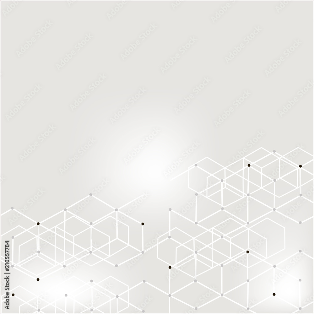 Obraz premium Modern technology illustration with square mesh