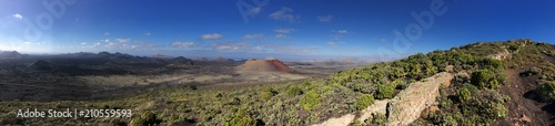 Desert volcano view