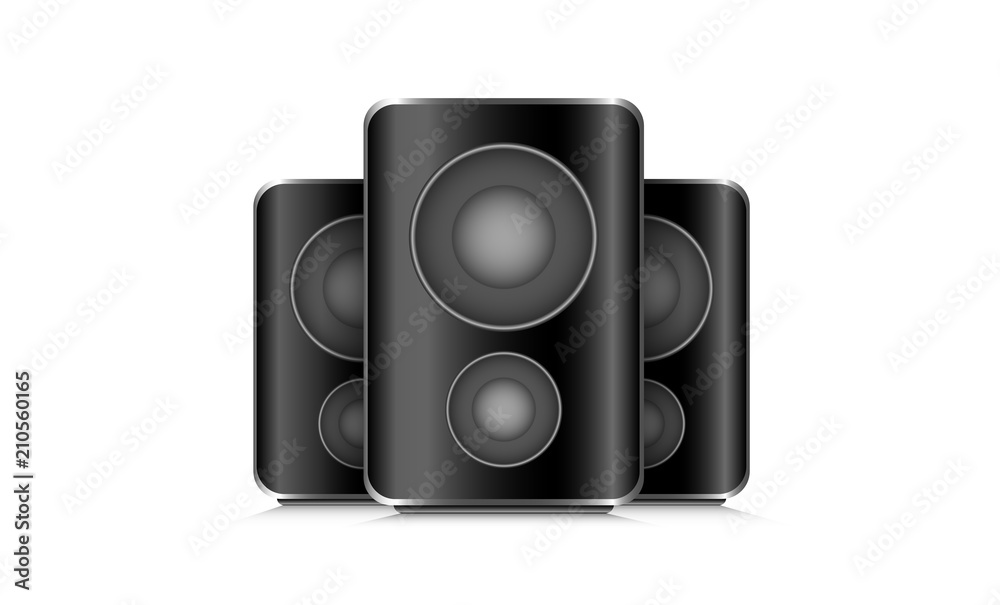 Obraz premium drei Lautsprecher