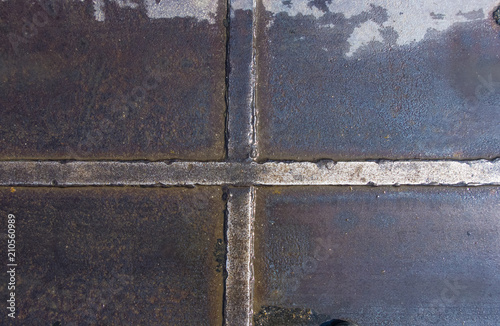 Texture of old shabby rusty metal surface.