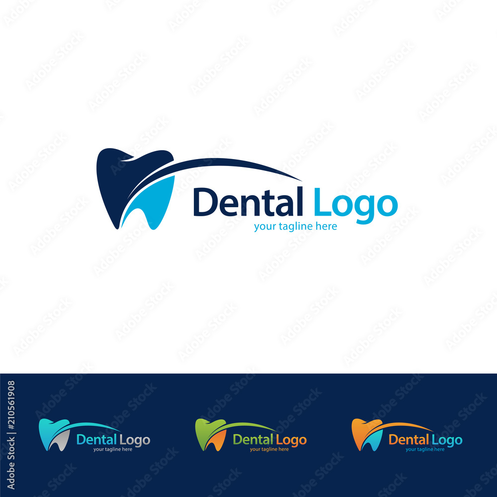 Dental Logo Design Template Stock Vector Adobe Stock