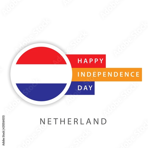 Free Download Happy Netherlands Independence Day Vector Template Design Illustrator - GFXLoad