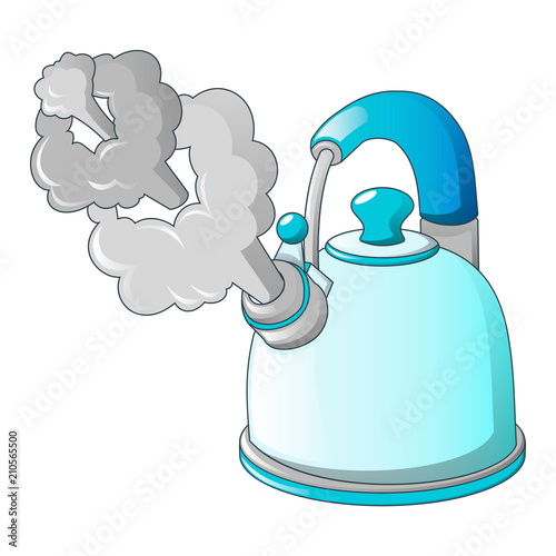 Boil kettle icon. Cartoon of boil kettle vector icon for web design isolated on white background