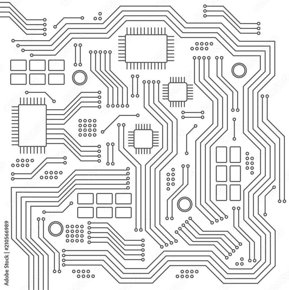 High-tech technology background texture. Abstract technology circuit board, Vector background. Flat design. Vector illustration EPS10.