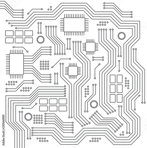 High-tech technology background texture. Abstract technology circuit board, Vector background. Flat design. Vector illustration EPS10.