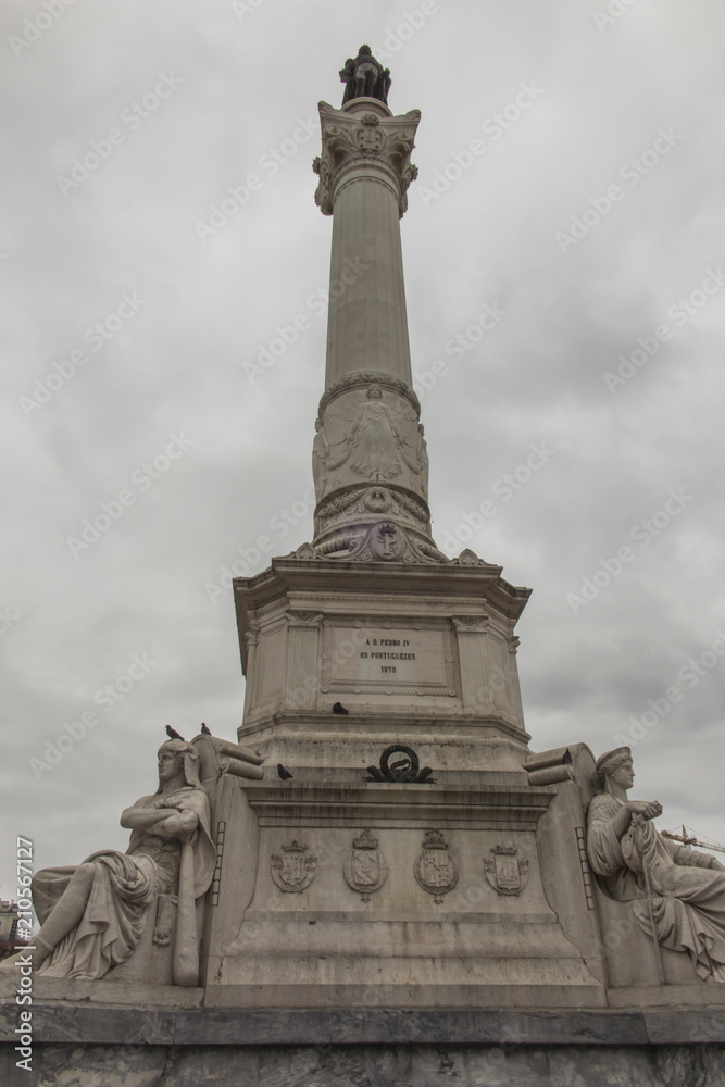 Statue of Dom Pedro IV in Rossio Square, Lisbon
