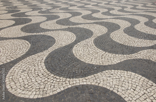 Background - paving stones symbolizing waves