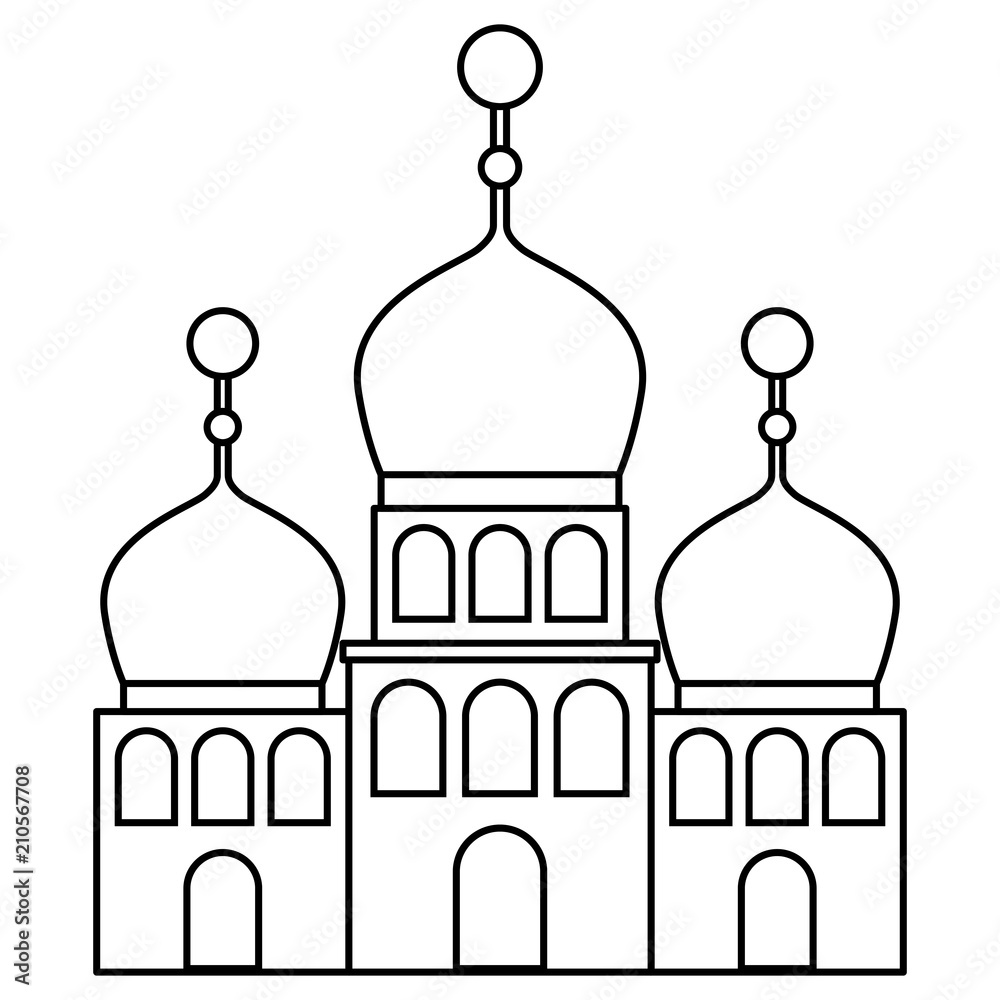 arabic castle building facade vector illustration design arabic castle building facade vector illustration design