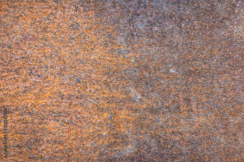 Rough texture. The surface of rusty iron sheet
