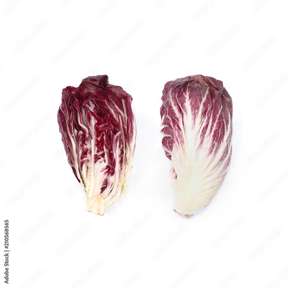 Fototapeta premium Radicchio Lettuce vegetable isolate on white background