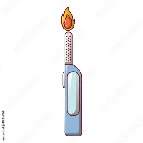 Gas lighter icon. Cartoon of gas lighter vector icon for web design isolated on white background