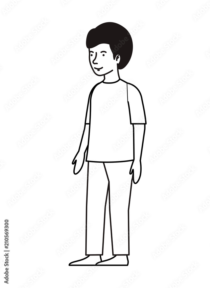 young man avatar character vector illustration design young man avatar character vector illustration design