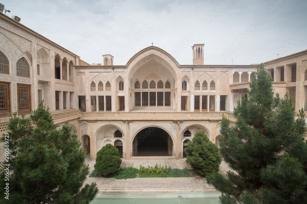 The Abbasian (Abbasi) House is a large traditional historical house, was built in the late 18th century by a wealthy merchant in Kashan, Isfahan Province, Iran.