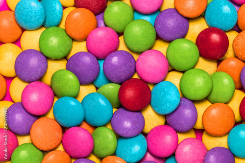 Close-up colourful candy background.