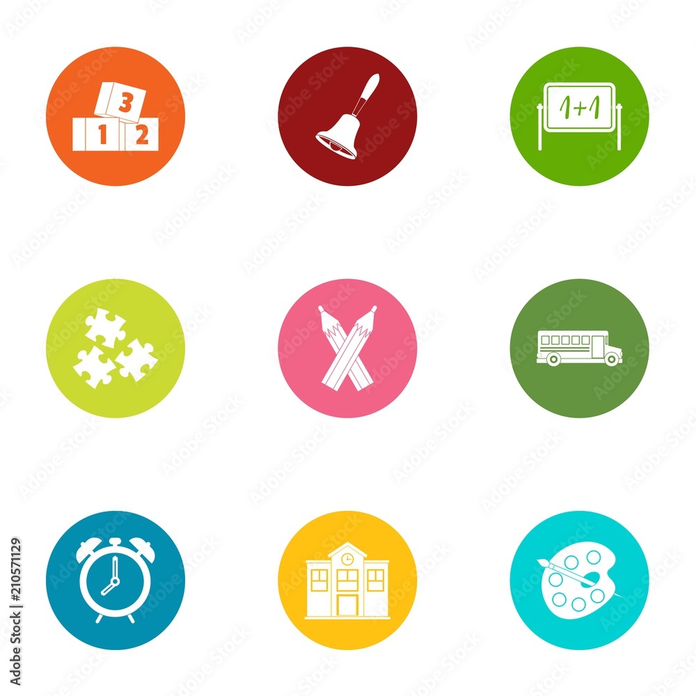 Punk icons set. Flat set of 9 punk vector icons for web isolated on white background Punk icons set. Flat set of 9 punk vector icons for web isolated on white background