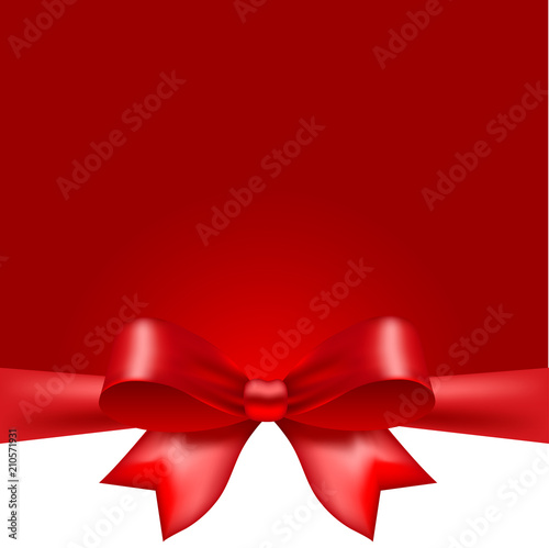 Red vector bow