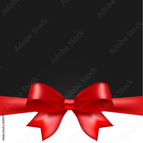 Red vector bow