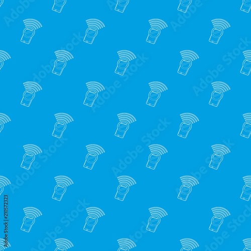 Gadget no wi-fi pattern vector seamless blue repeat for any use