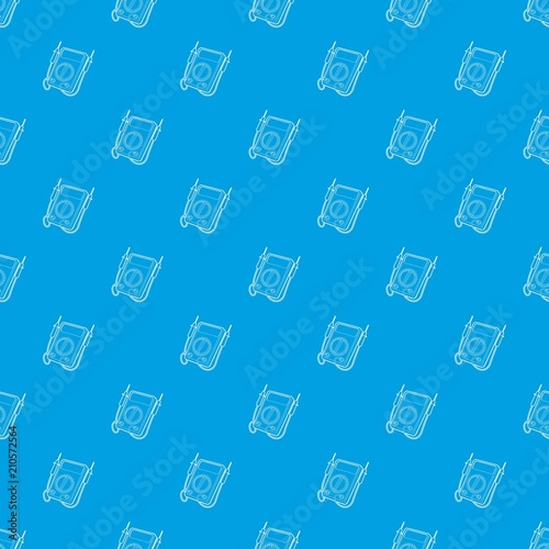 Tester pattern vector seamless blue repeat for any use