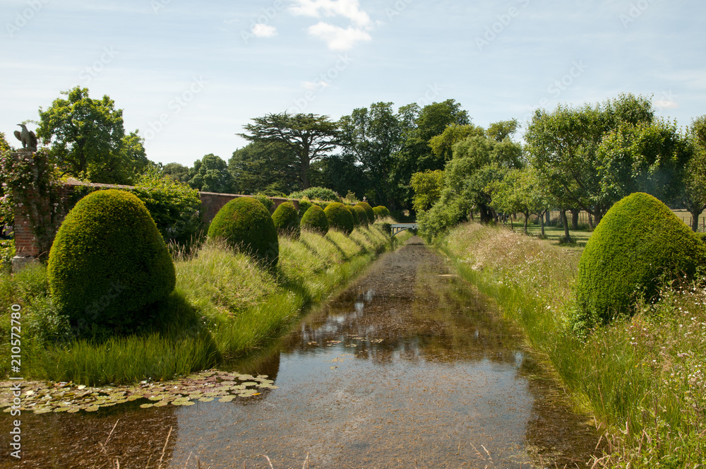 Helmingham Hall with moat