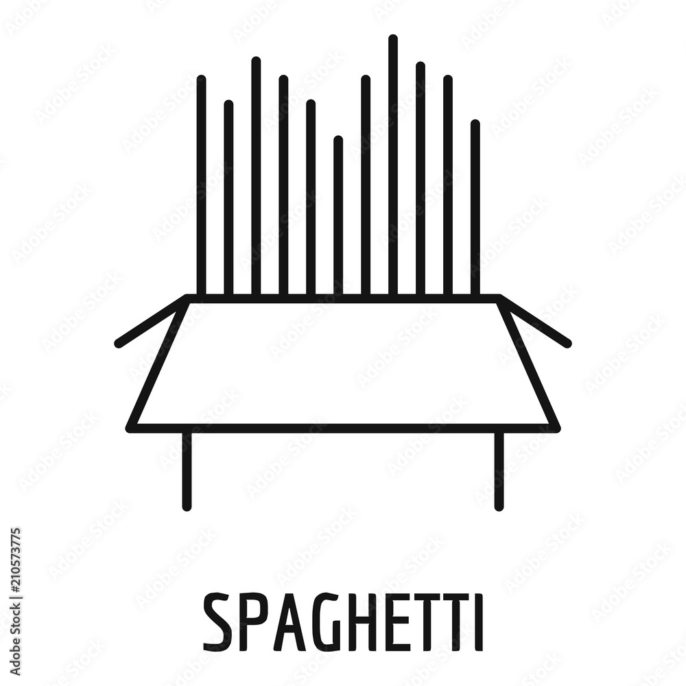 Spaghetti icon. Outline spaghetti vector icon for web design isolated on white background Spaghetti icon. Outline spaghetti vector icon for web design isolated on white background