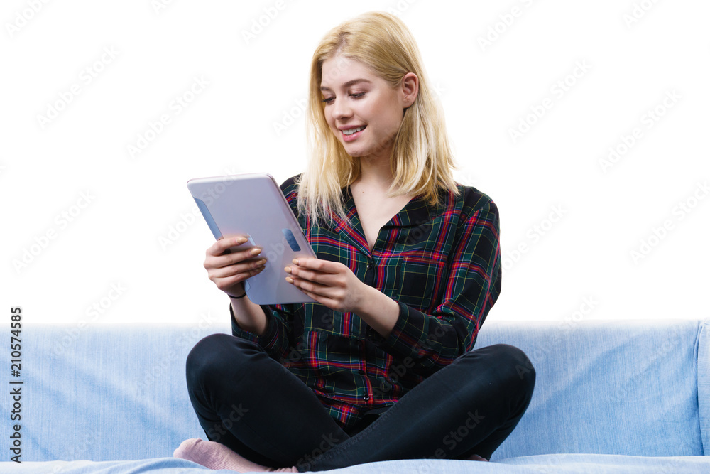 Young woman using tablet Young woman using tablet