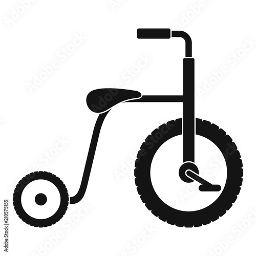 Plastic tricycle icon. Simple illustration of plastic tricycle vector icon for web design isolated on white background