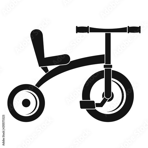 Retro tricycle icon. Simple illustration of retro tricycle vector icon for web design isolated on white background