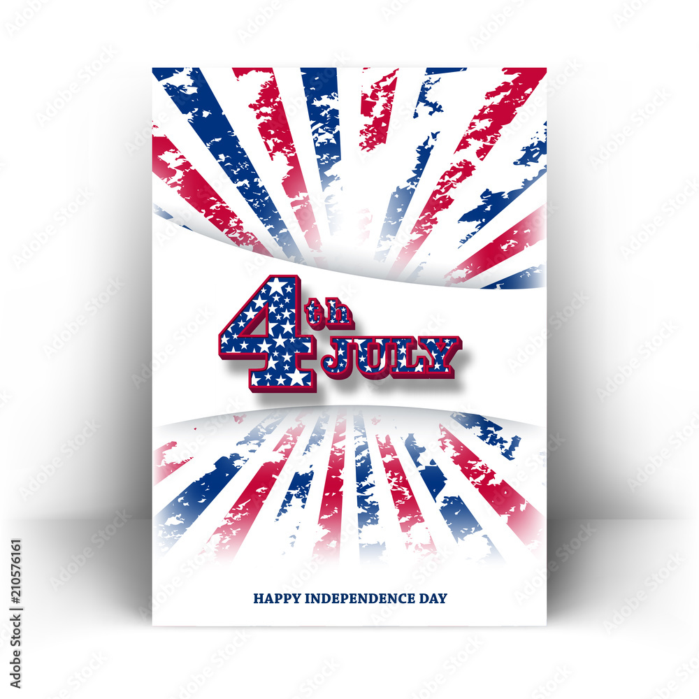 4th of july independence day flyer poster