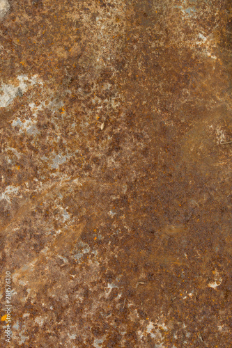 The Texture Of The Old Rusty Metal Plate.