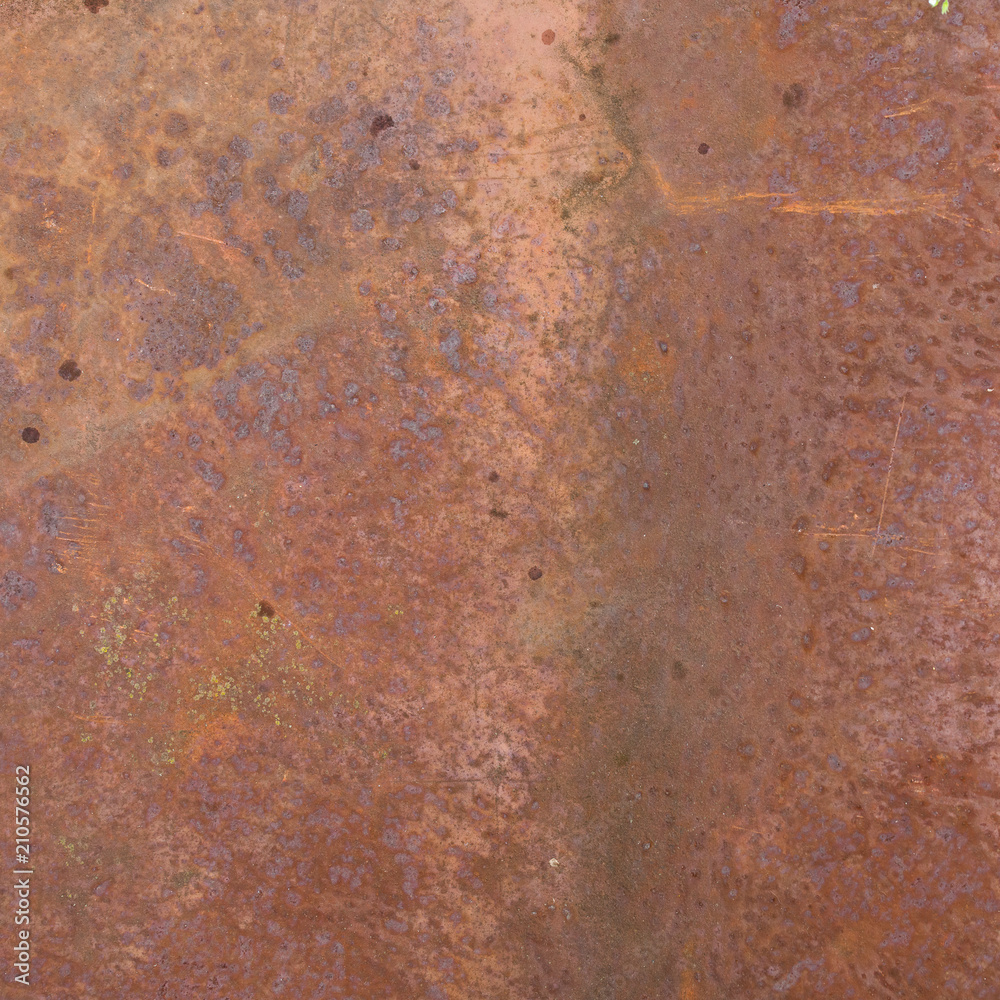 The Texture Of The Old Rusty Metal Plate.