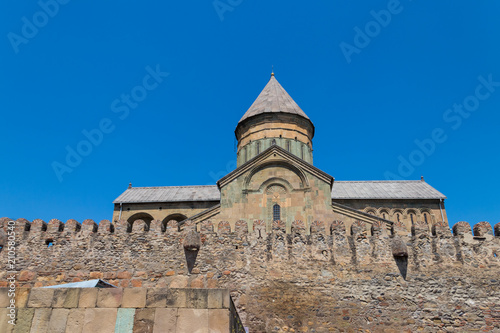 Svetitskhoveli Orthodox Cathedral (UNESCO World Heritage site) in Mtskheta, Georgia