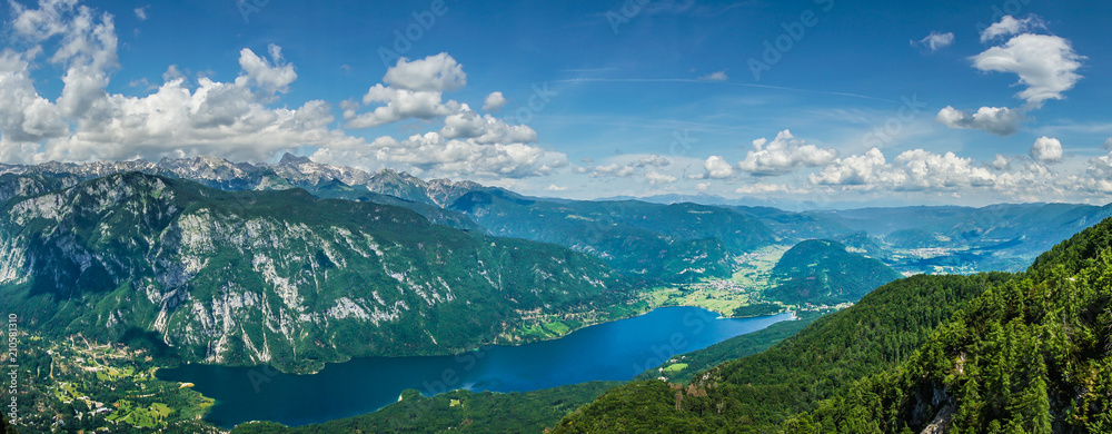 Bohinj Lake, Vogel mountain in Alps, Slovenia