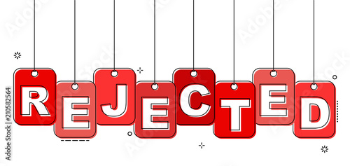 red flat line tag rejected