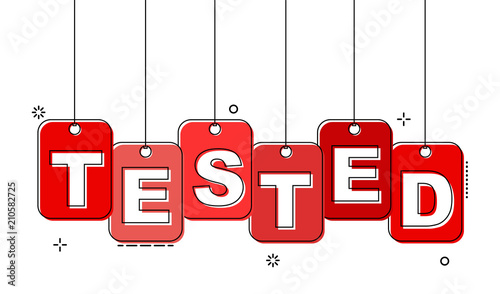 red flat line tag tested