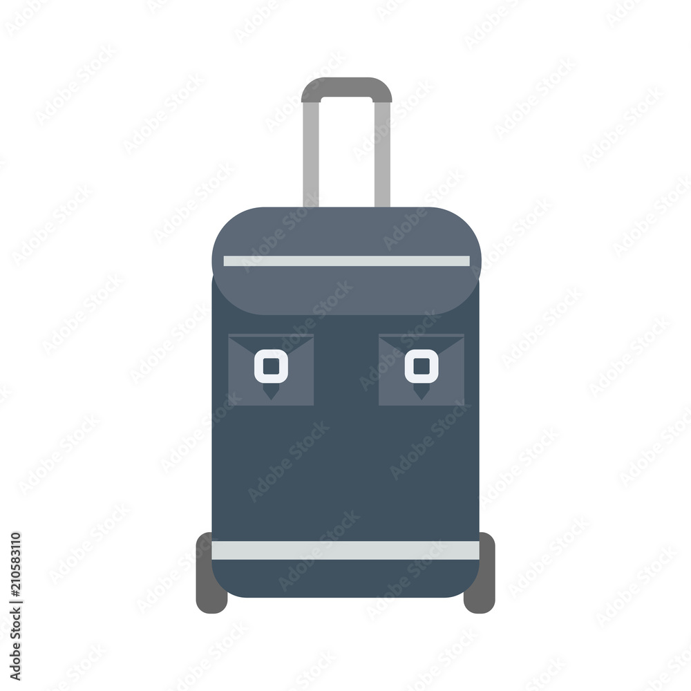 Luggage bag simple flat vector illustration icon Luggage bag simple flat vector illustration icon