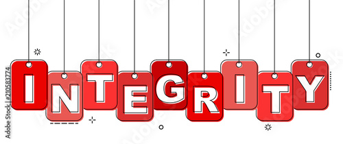 red flat line tag integrity