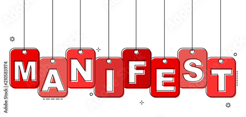 red flat line tag manifest