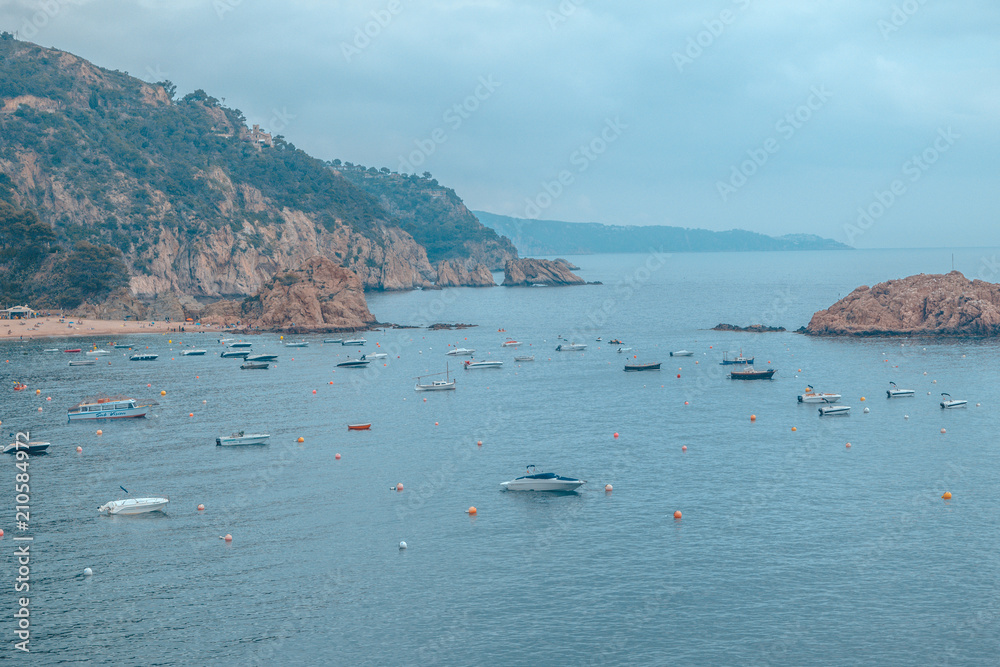 Spain Costa Brava holidays. Tossa de Mar city views. Spain Costa Brava holidays. Tossa de Mar city views.