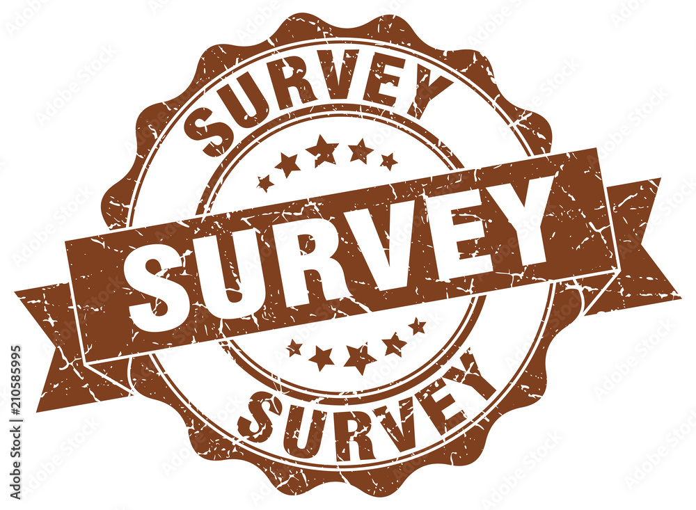 Obraz premium survey stamp. sign. seal