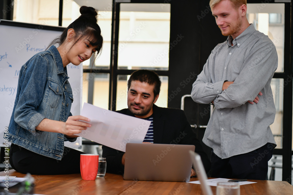 Business concept. Business people are meeting in the office. Businessmen are working together as a team. Business concept. Business people are meeting in the office. Businessmen are working together as a team.