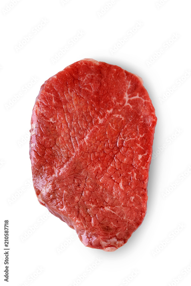 raw beef. top view raw beef. top view