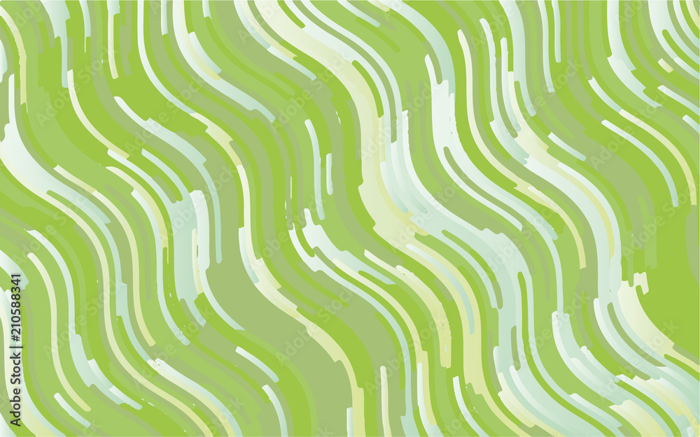 Green geometric background with wavy lines. Abstract pattern. Vector illustration Green geometric background with wavy lines. Abstract pattern. Vector illustration