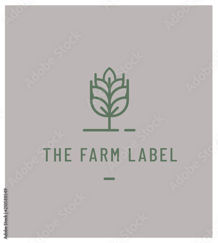 logo, label agricole pour meunier, blé, farine, biologique