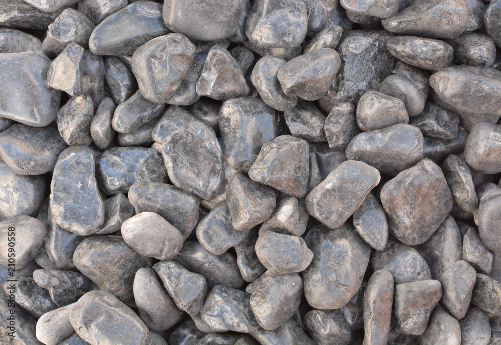 Pebbles and small stones for garden decoration Pebbles and small stones for garden decoration