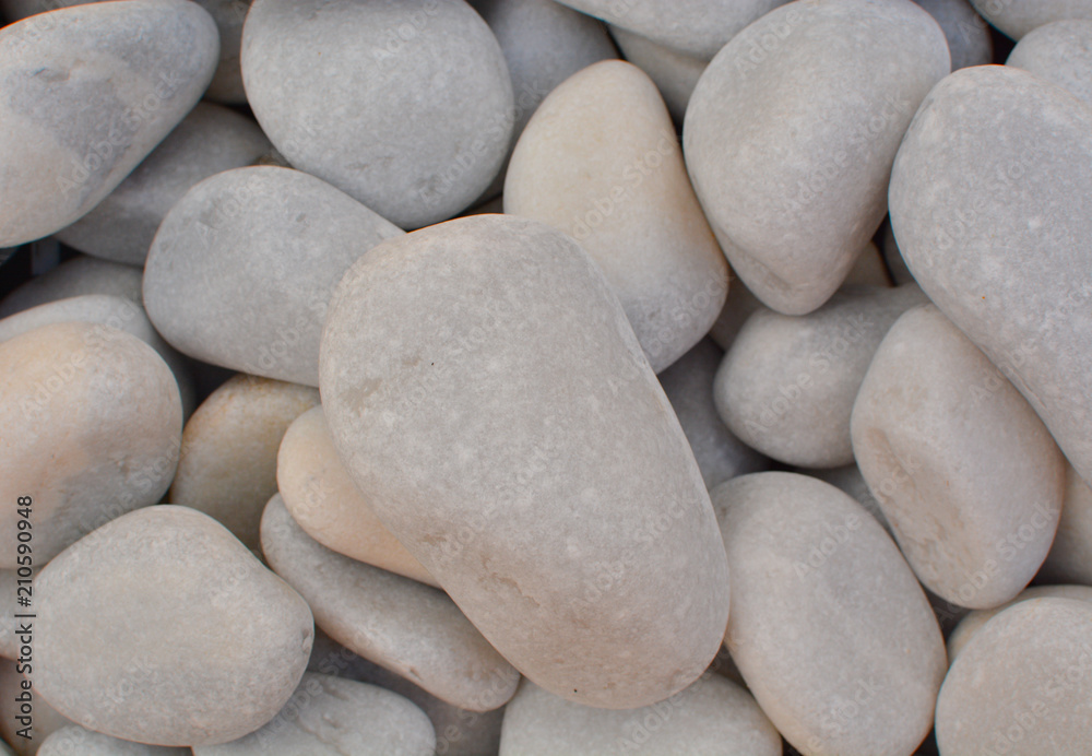 Pebbles and small stones for garden decoration Pebbles and small stones for garden decoration