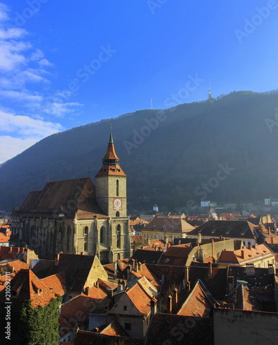 City and mountain