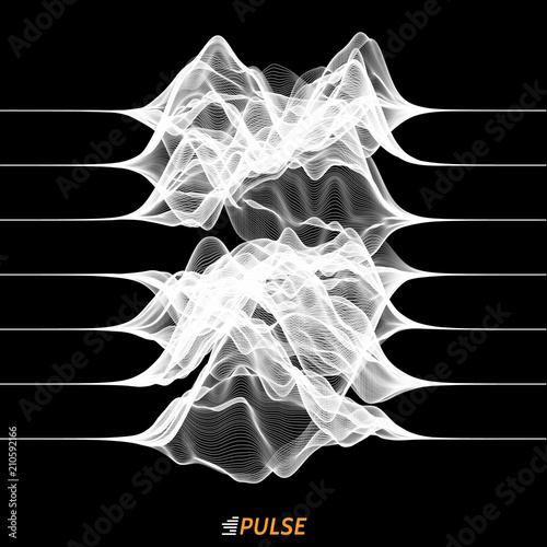 abstact vector wave signal