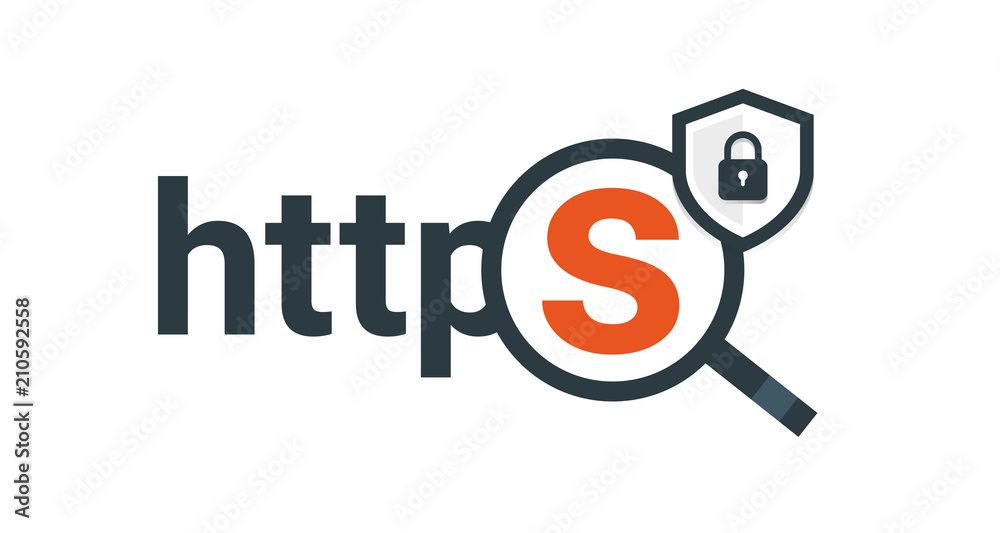 Magnifying glass. Data protection and internet security. Magnifying glass. Data protection and internet security.