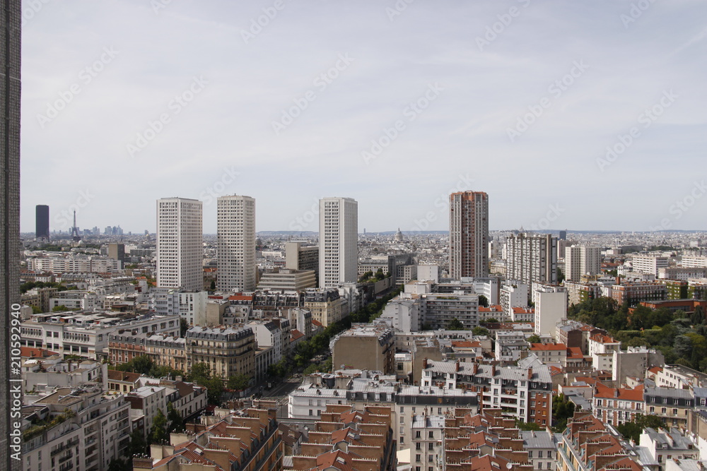 Avenue d'Italie à Paris, vue aérienne